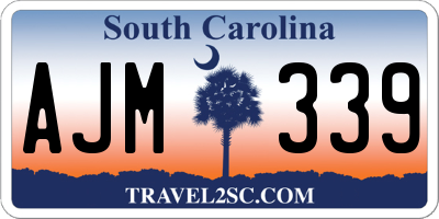 SC license plate AJM339