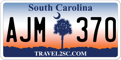 SC license plate AJM370