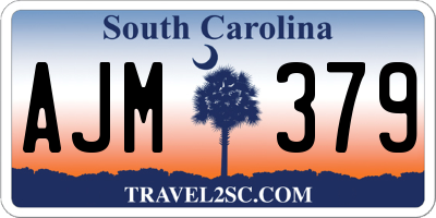 SC license plate AJM379