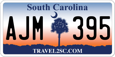 SC license plate AJM395