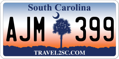 SC license plate AJM399