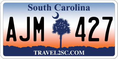 SC license plate AJM427
