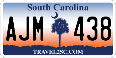 SC license plate AJM438