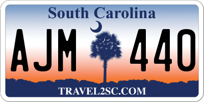 SC license plate AJM440