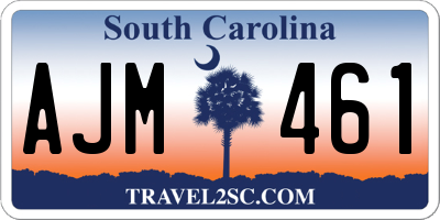 SC license plate AJM461