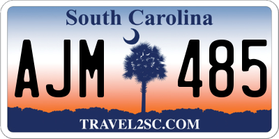 SC license plate AJM485