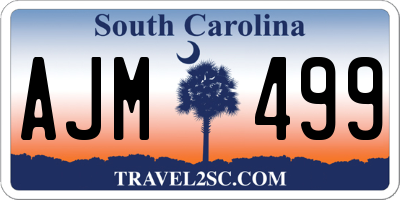 SC license plate AJM499