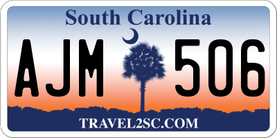 SC license plate AJM506