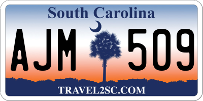SC license plate AJM509