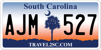 SC license plate AJM527