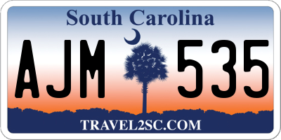 SC license plate AJM535