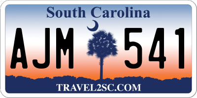 SC license plate AJM541