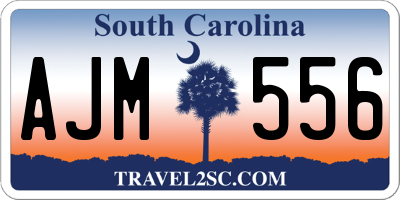 SC license plate AJM556