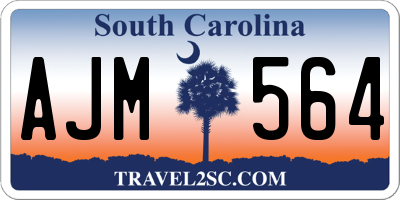 SC license plate AJM564