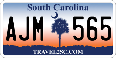 SC license plate AJM565