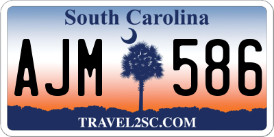 SC license plate AJM586