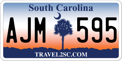SC license plate AJM595
