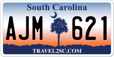 SC license plate AJM621
