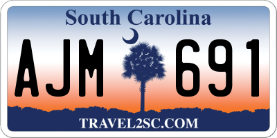 SC license plate AJM691