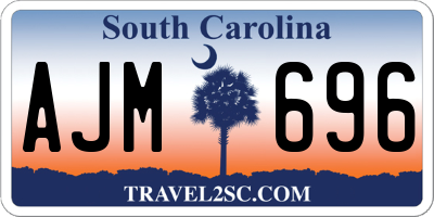 SC license plate AJM696