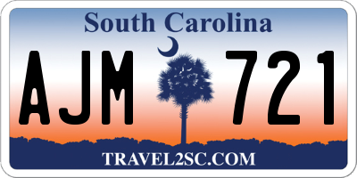 SC license plate AJM721