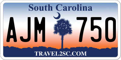 SC license plate AJM750