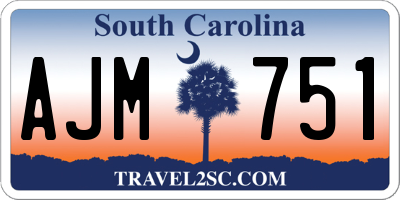 SC license plate AJM751