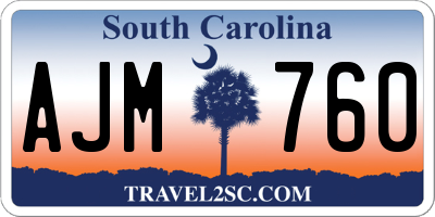 SC license plate AJM760