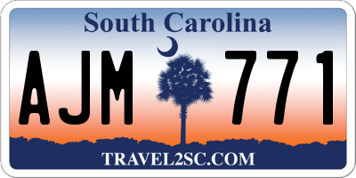 SC license plate AJM771