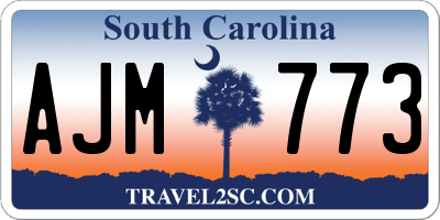 SC license plate AJM773