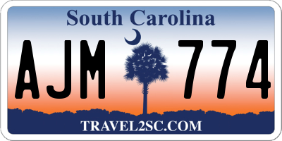 SC license plate AJM774