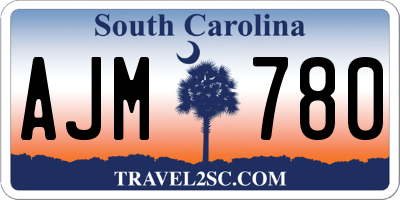 SC license plate AJM780