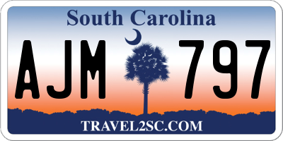 SC license plate AJM797