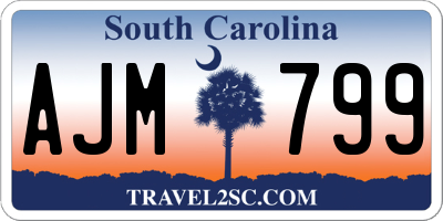 SC license plate AJM799