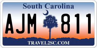 SC license plate AJM811