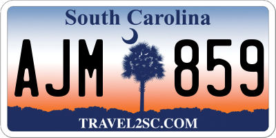 SC license plate AJM859