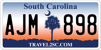 SC license plate AJM898