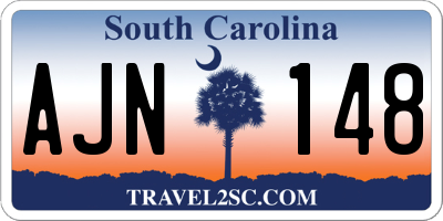 SC license plate AJN148