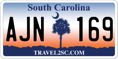 SC license plate AJN169
