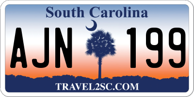 SC license plate AJN199