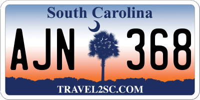 SC license plate AJN368