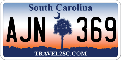 SC license plate AJN369