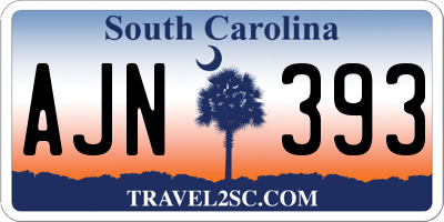 SC license plate AJN393