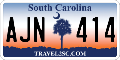 SC license plate AJN414
