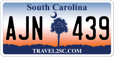 SC license plate AJN439