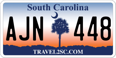 SC license plate AJN448