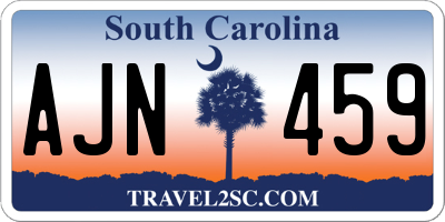 SC license plate AJN459