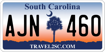 SC license plate AJN460