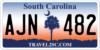 SC license plate AJN482