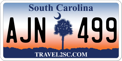 SC license plate AJN499